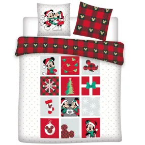 dekbedovertrek kerst FLANEL mickey mouse